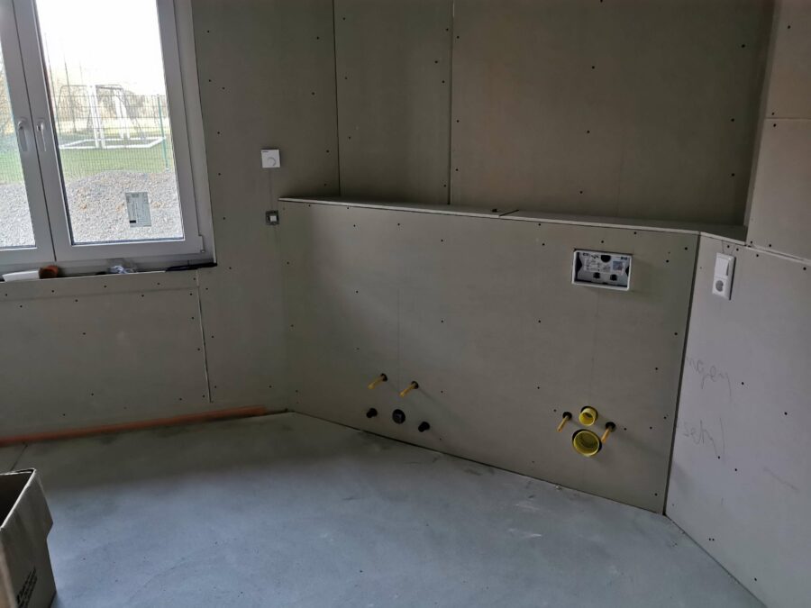 Barrierefreier KfW 55 Winkel-Bungalow mit individueller Gestaltungsmöglichkeit der Fertigstellung - Badezimmer
